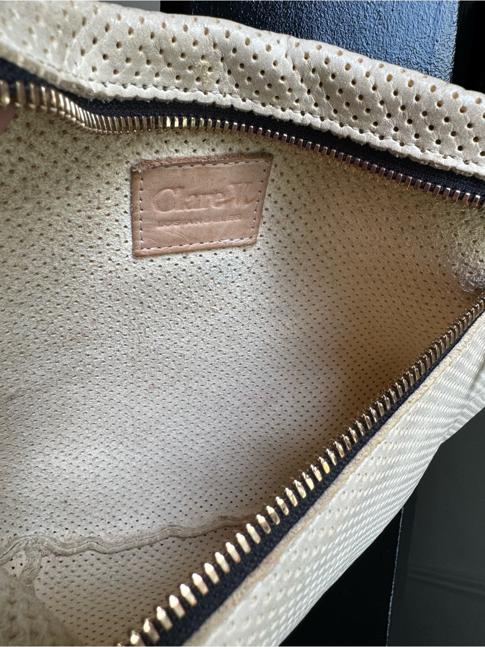 Clare V Grande Fanny perforated leather - Picture 3 of 4